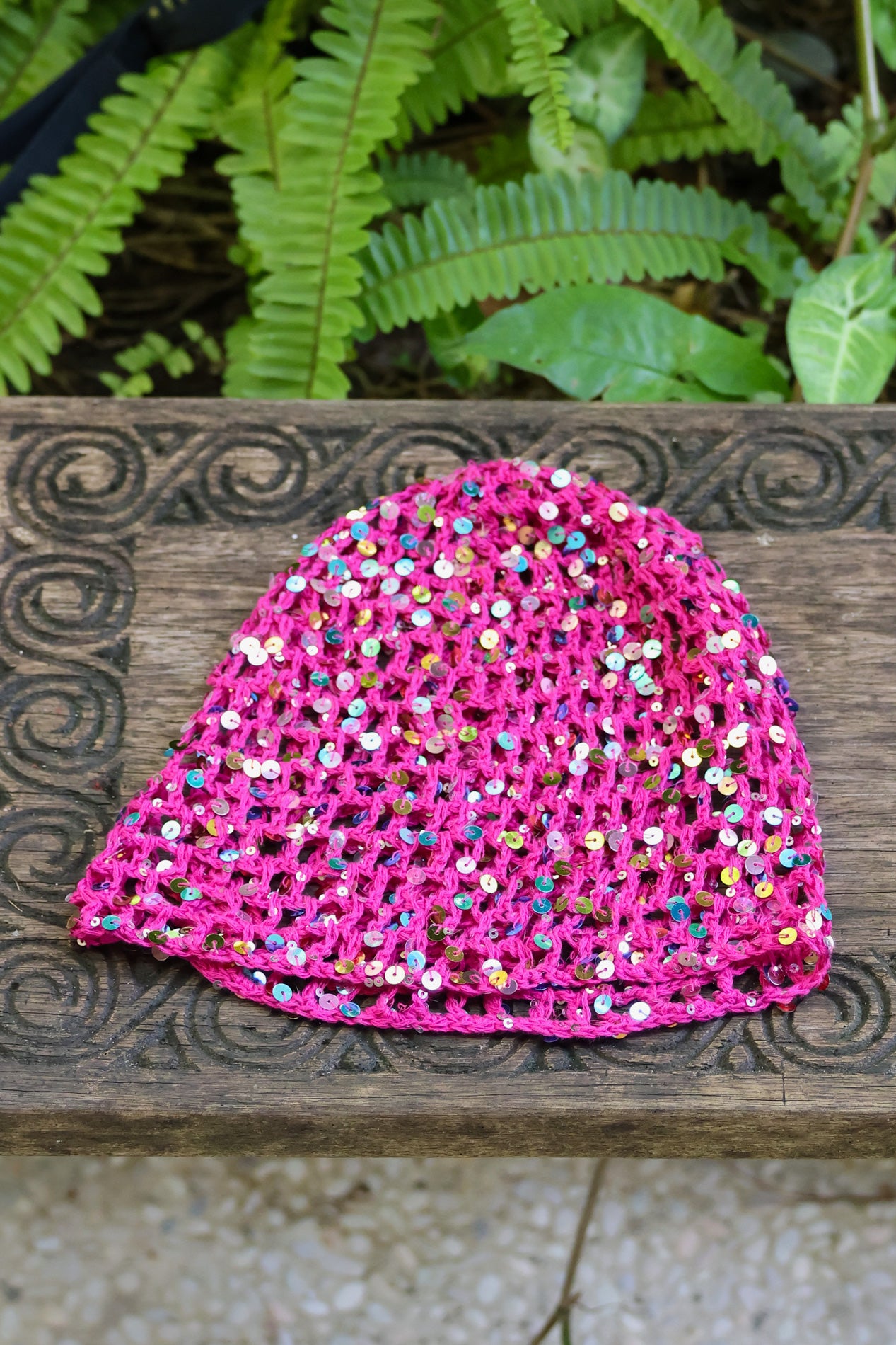 Crochet Hat - Party Pink