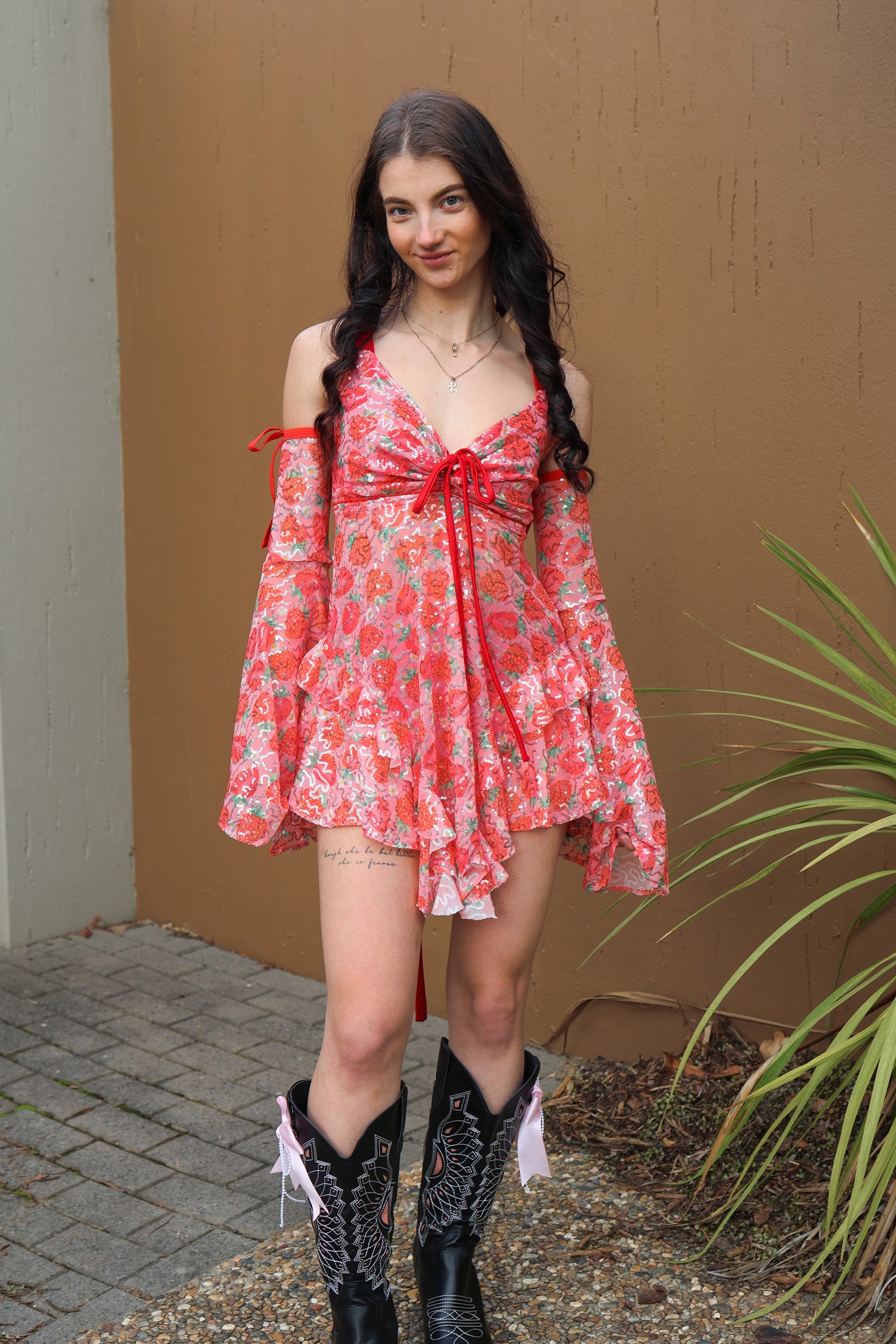 Stardust Dress / Bloomers - Strawberry