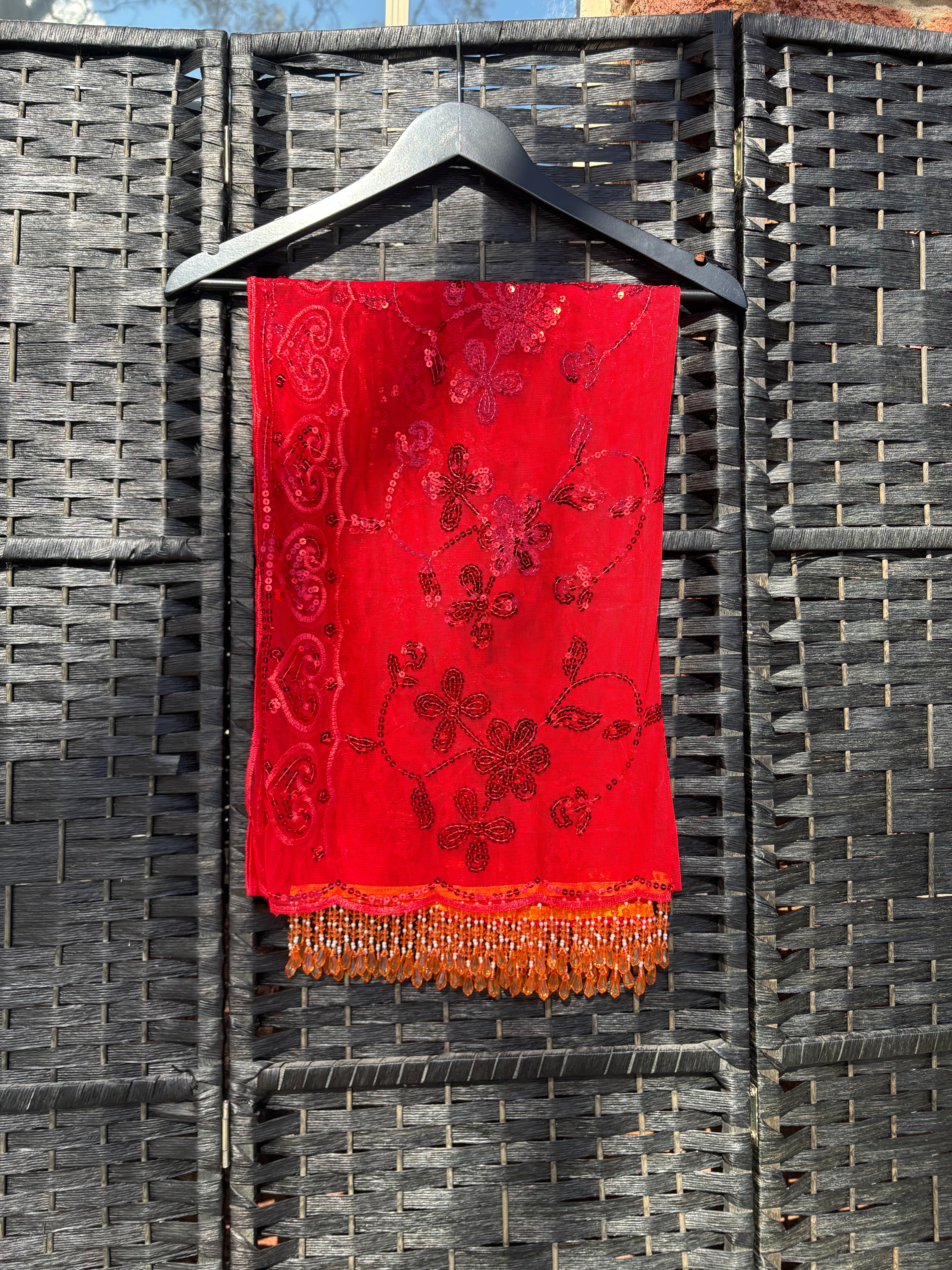 Fire Queen Sequin Pashmina