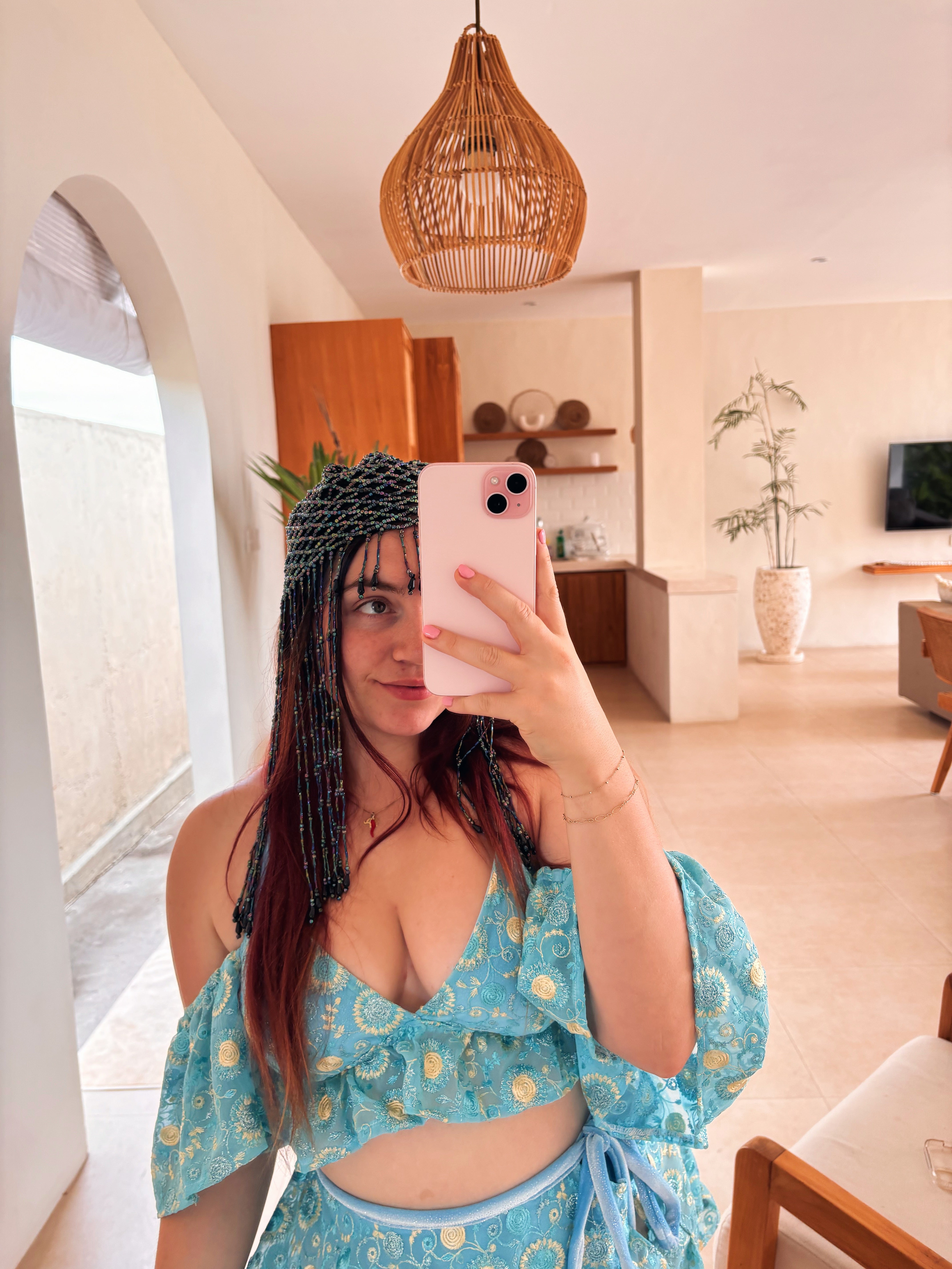 Willow Pixie Beaded Head Scarf