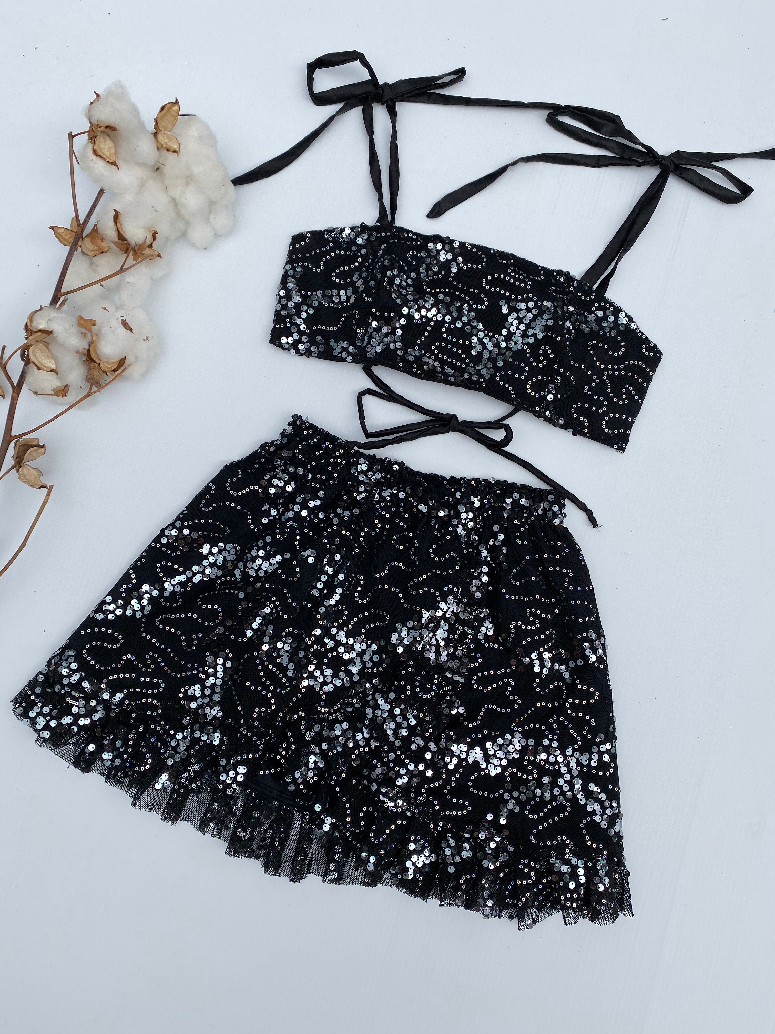 Create Your Own - Tie Up Crop and Elastic Wrap Skirt