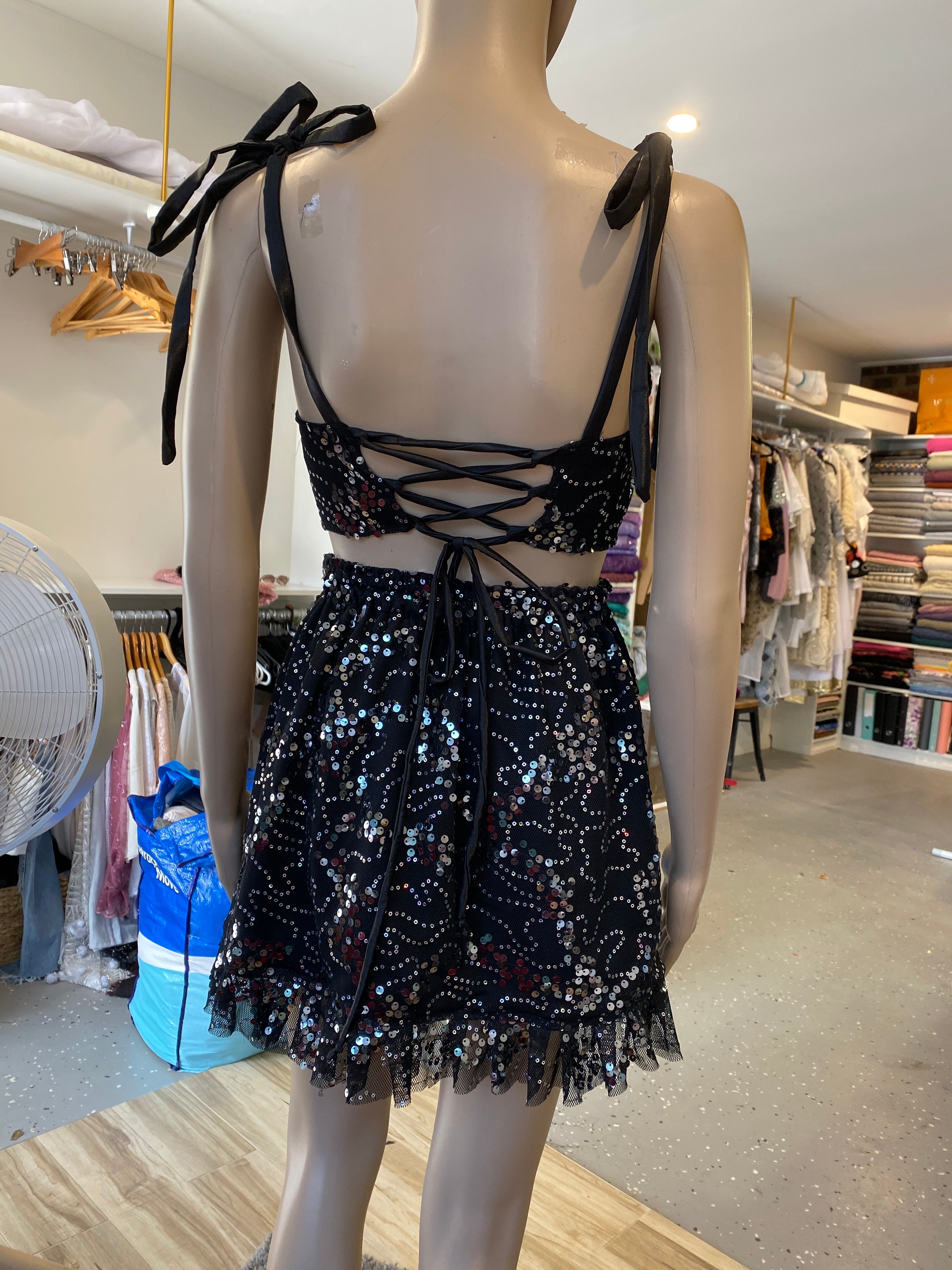 Create Your Own - Tie Up Crop and Elastic Wrap Skirt