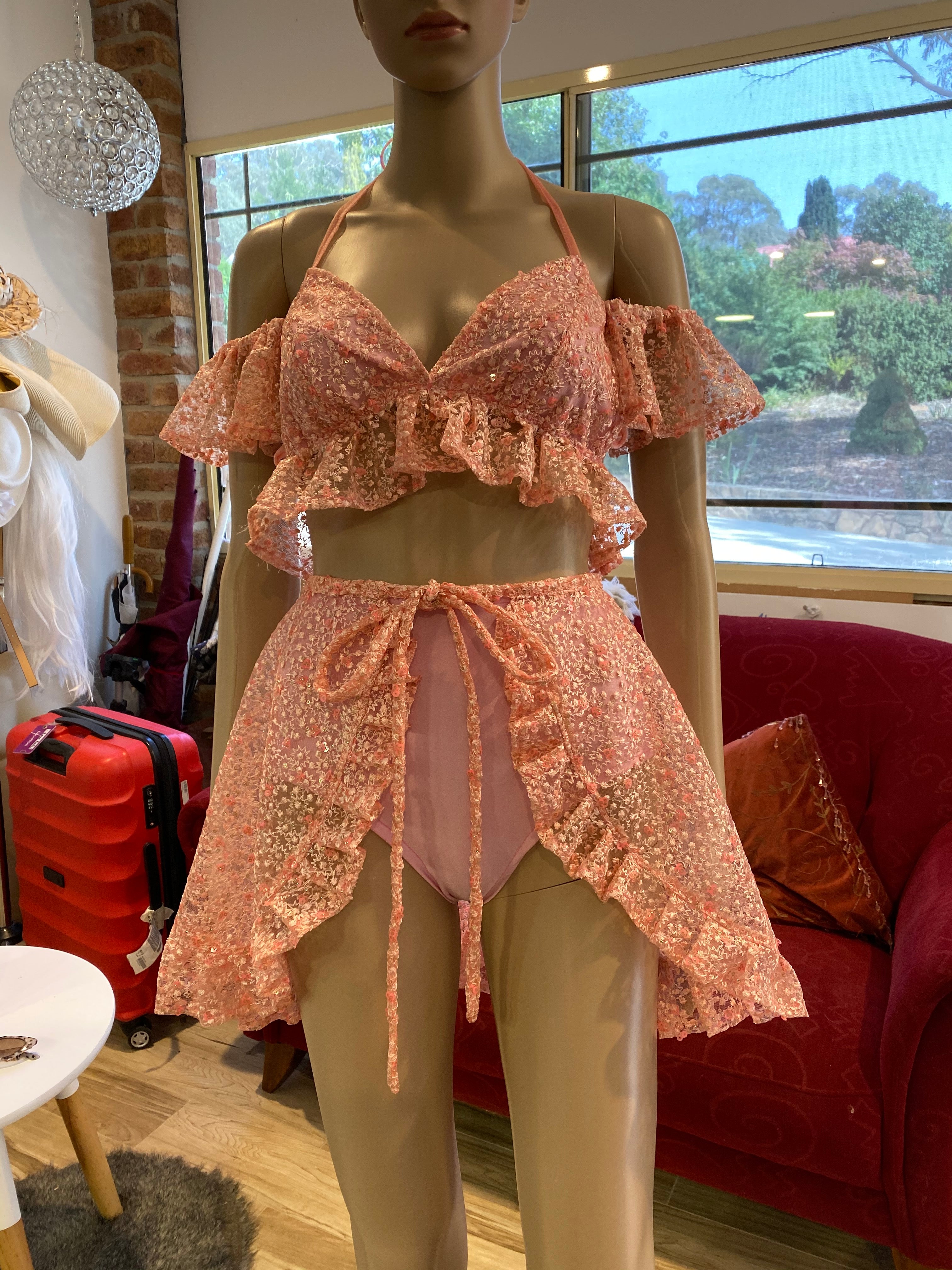 Create Your Own - Butterfly Crop, Wrap Skirt and Bloomers Set