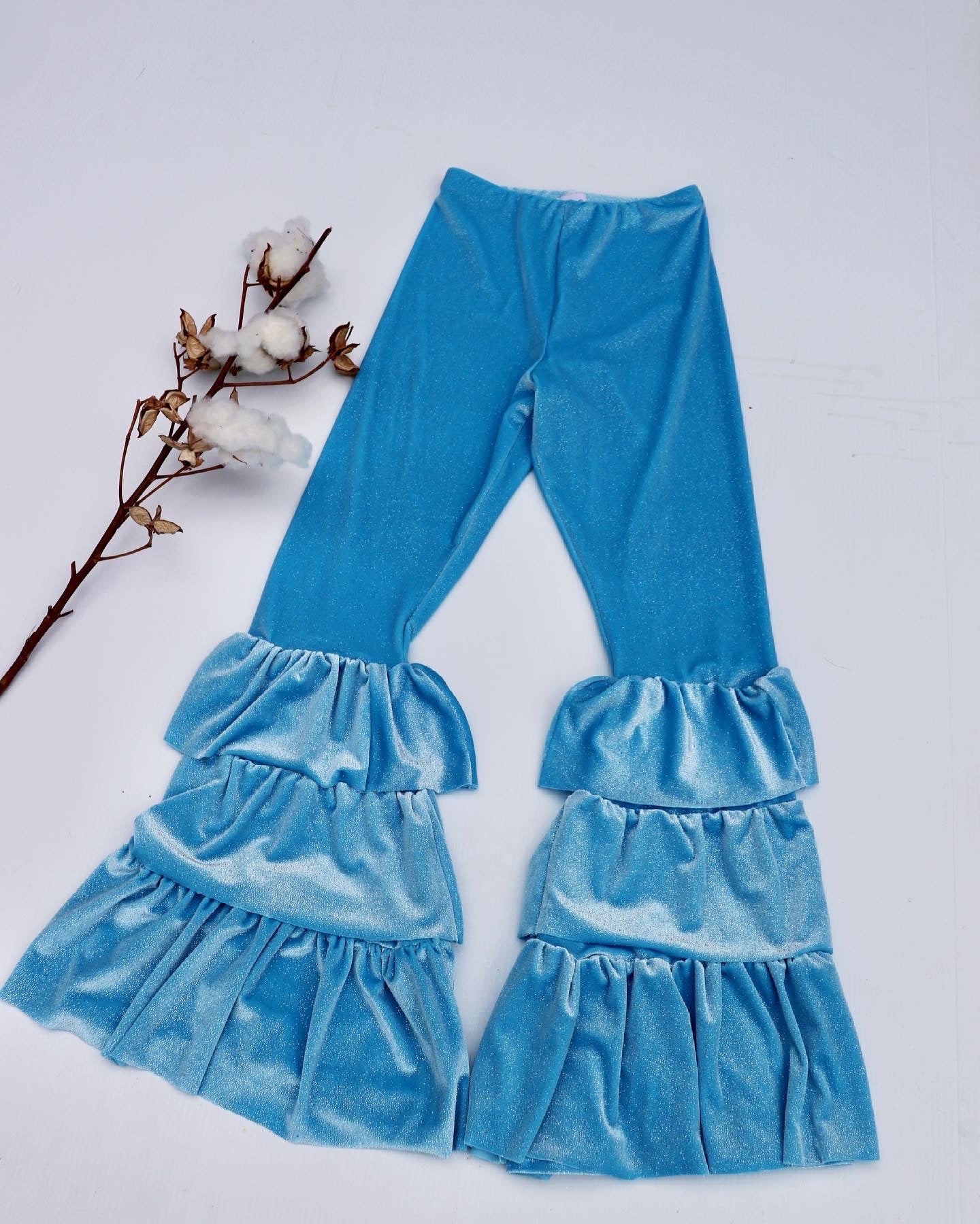 Create Your Own - Tie Front Flare Sleeve Crop and Wide Flares