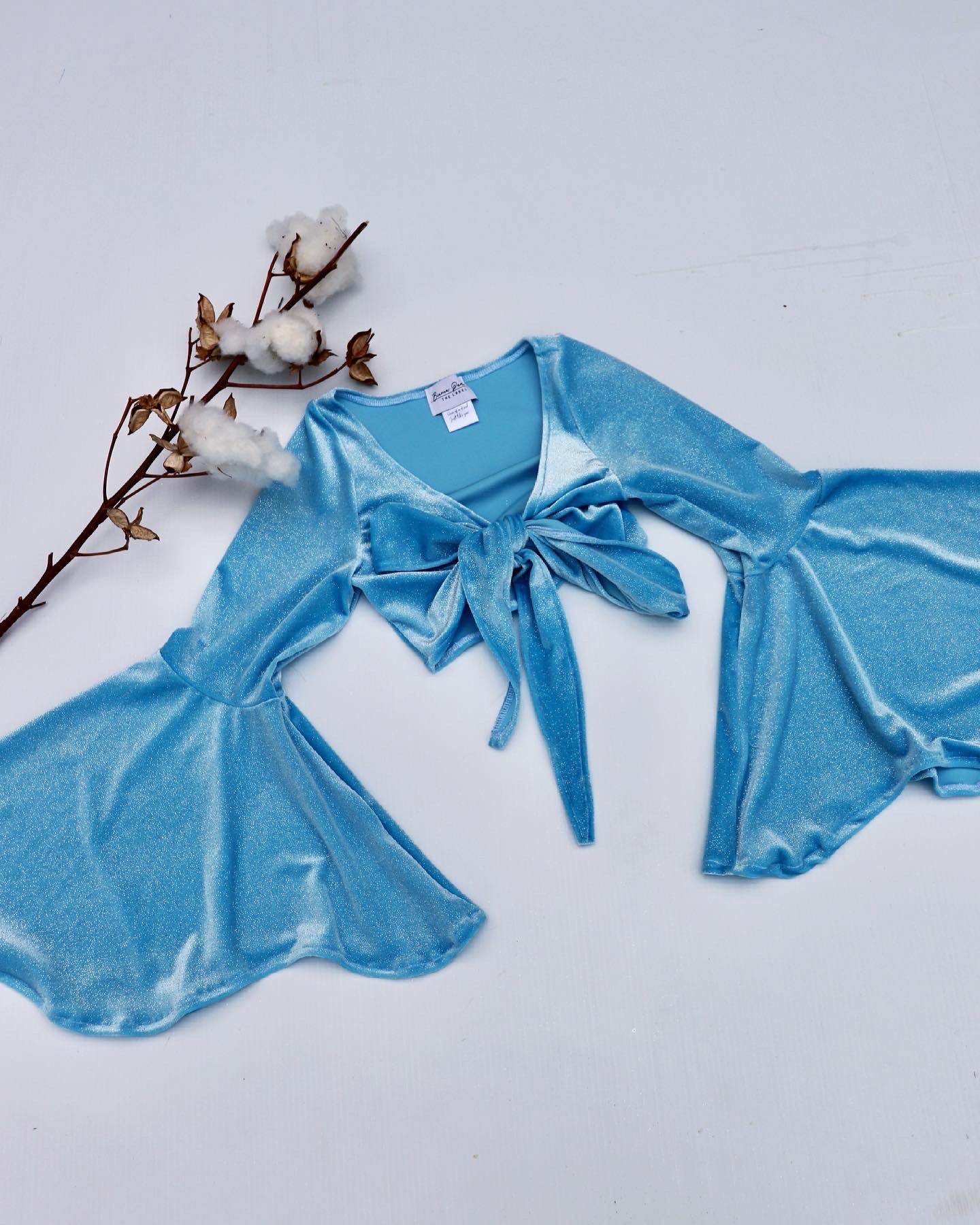 Create Your Own - Tie Front Flare Sleeve Crop and Wide Flares