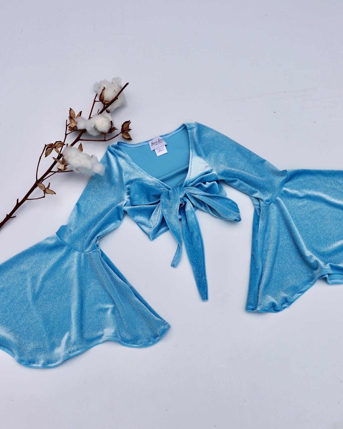 Create Your Own - Tie Up Flare Sleeve Crop