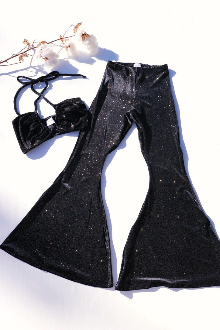 Create Your Own - Stretch Flares and Cinch Halter Top