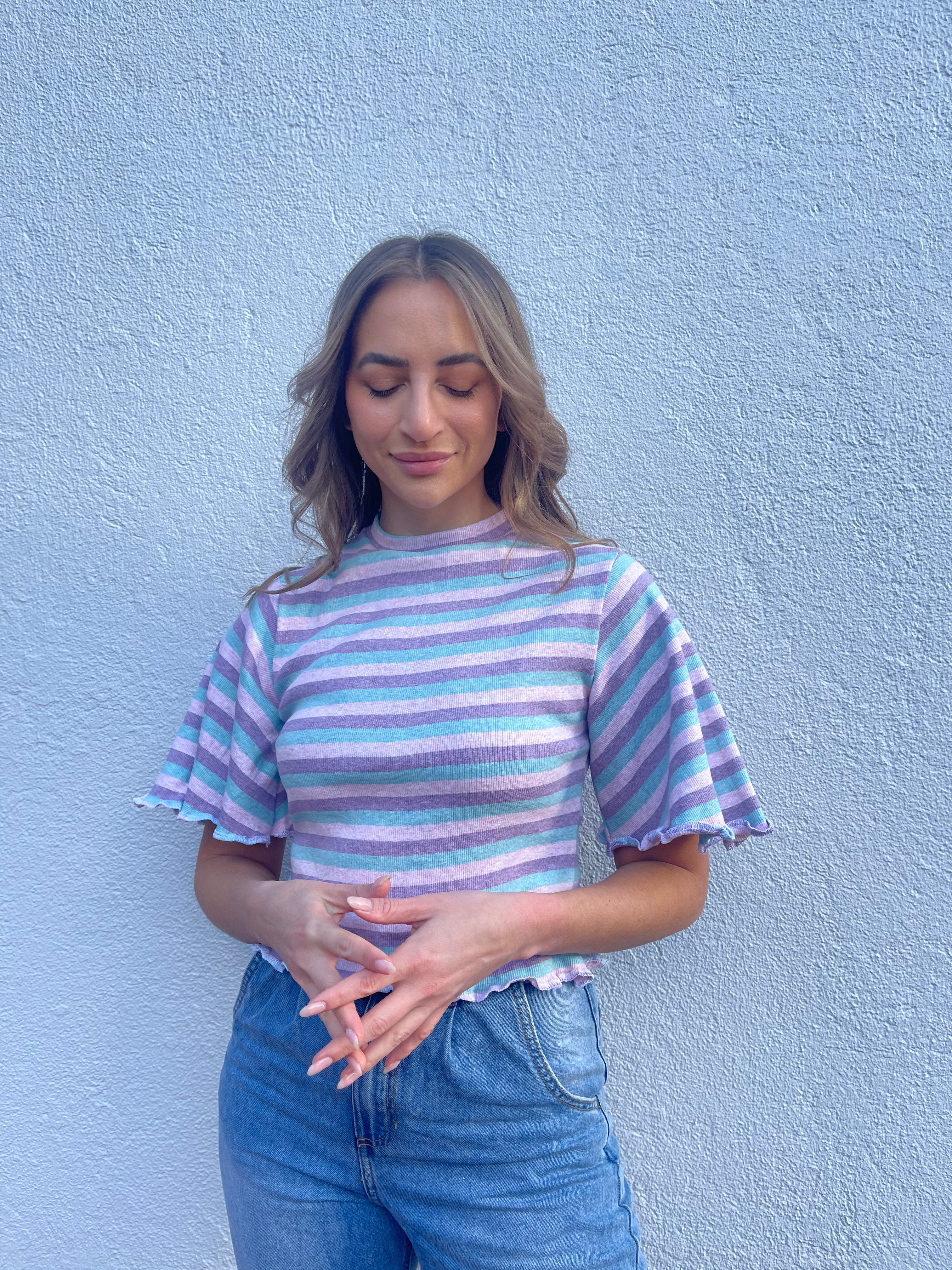 Ribbed Tee - Size - 10/12 AUS or 6/8 US