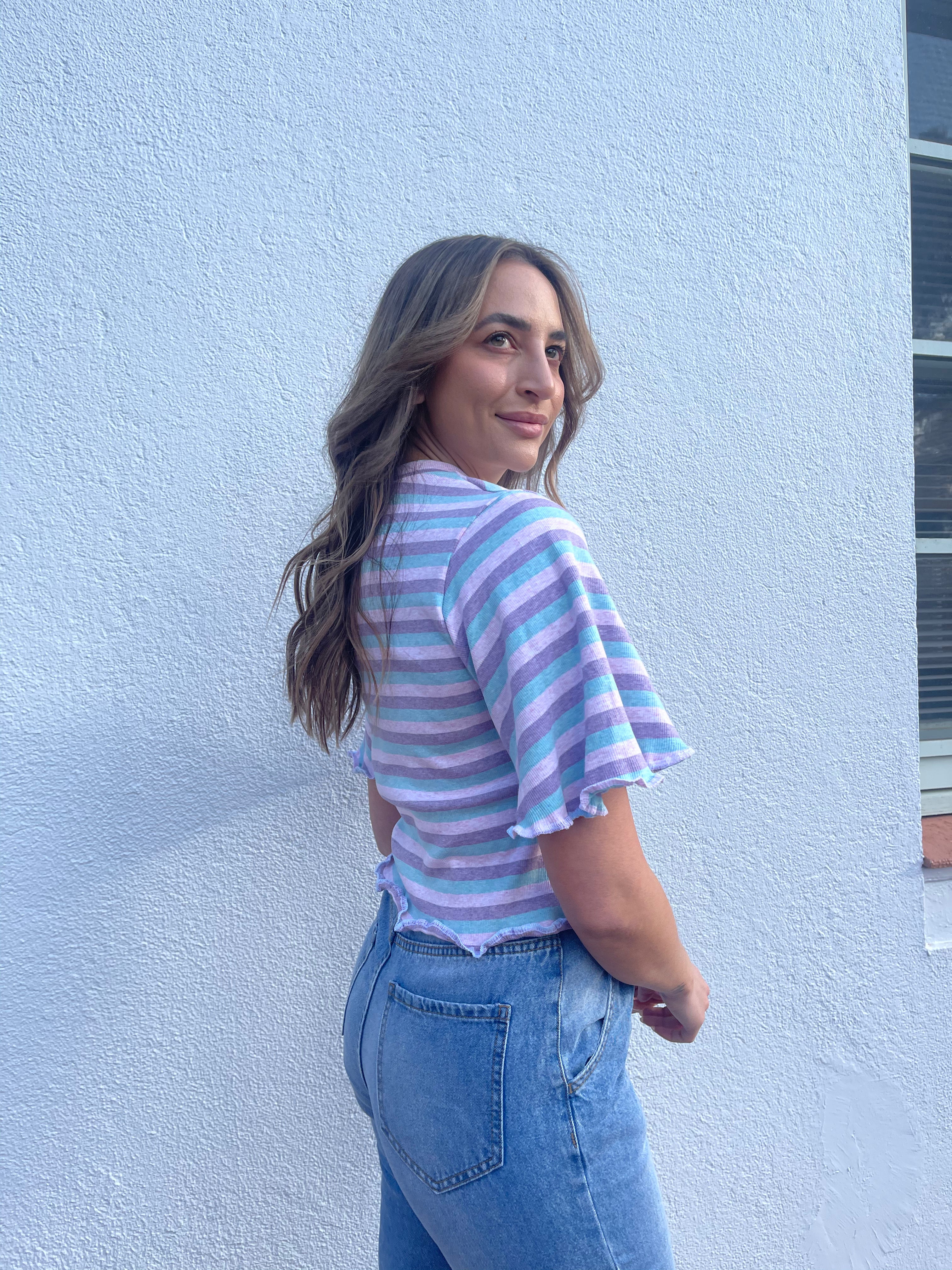 Ribbed Tee - Size - 10/12 AUS or 6/8 US