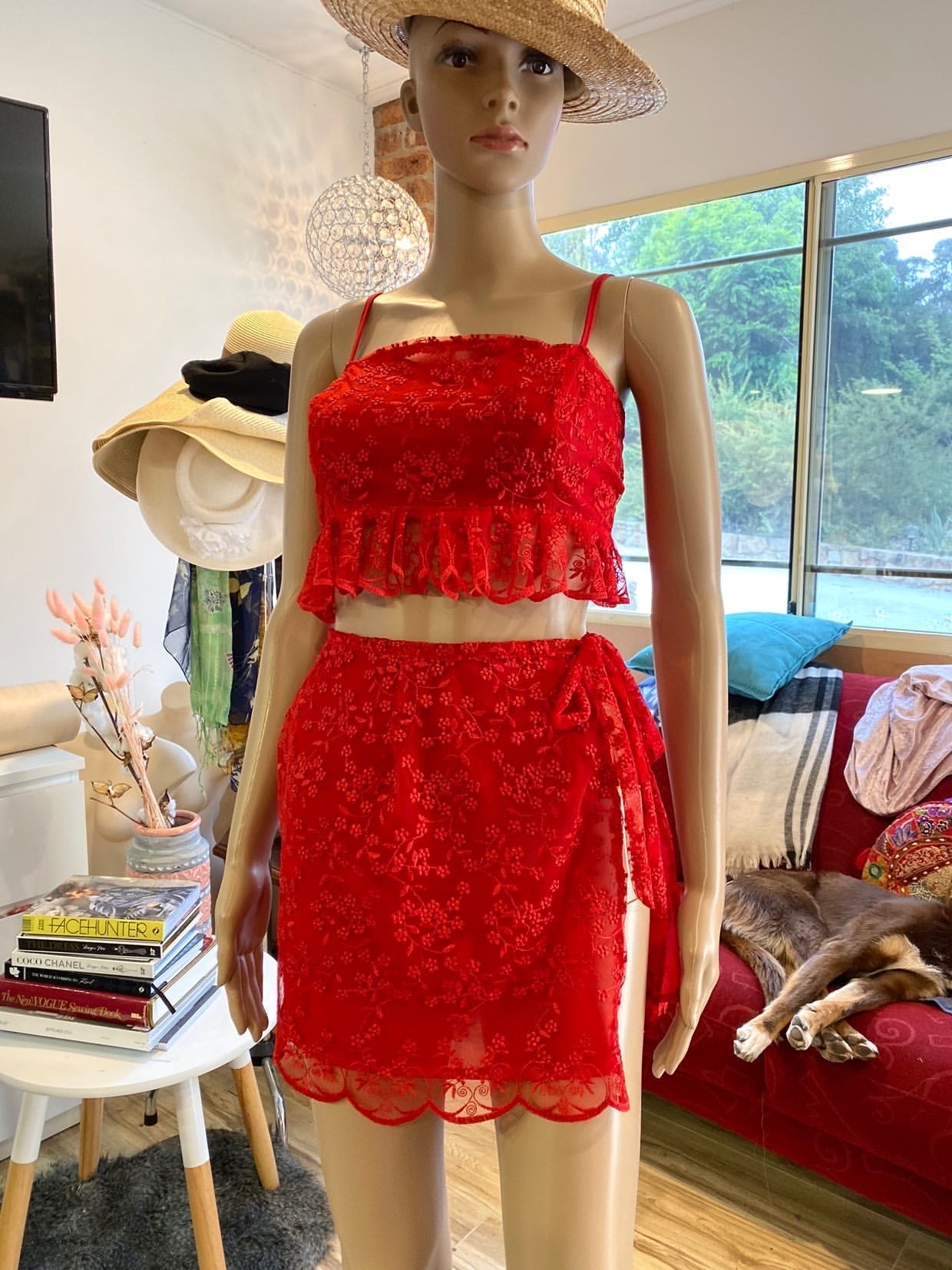 Create Your Own - Frill Tie Up Top and Tie Up Skirt and Bloomers