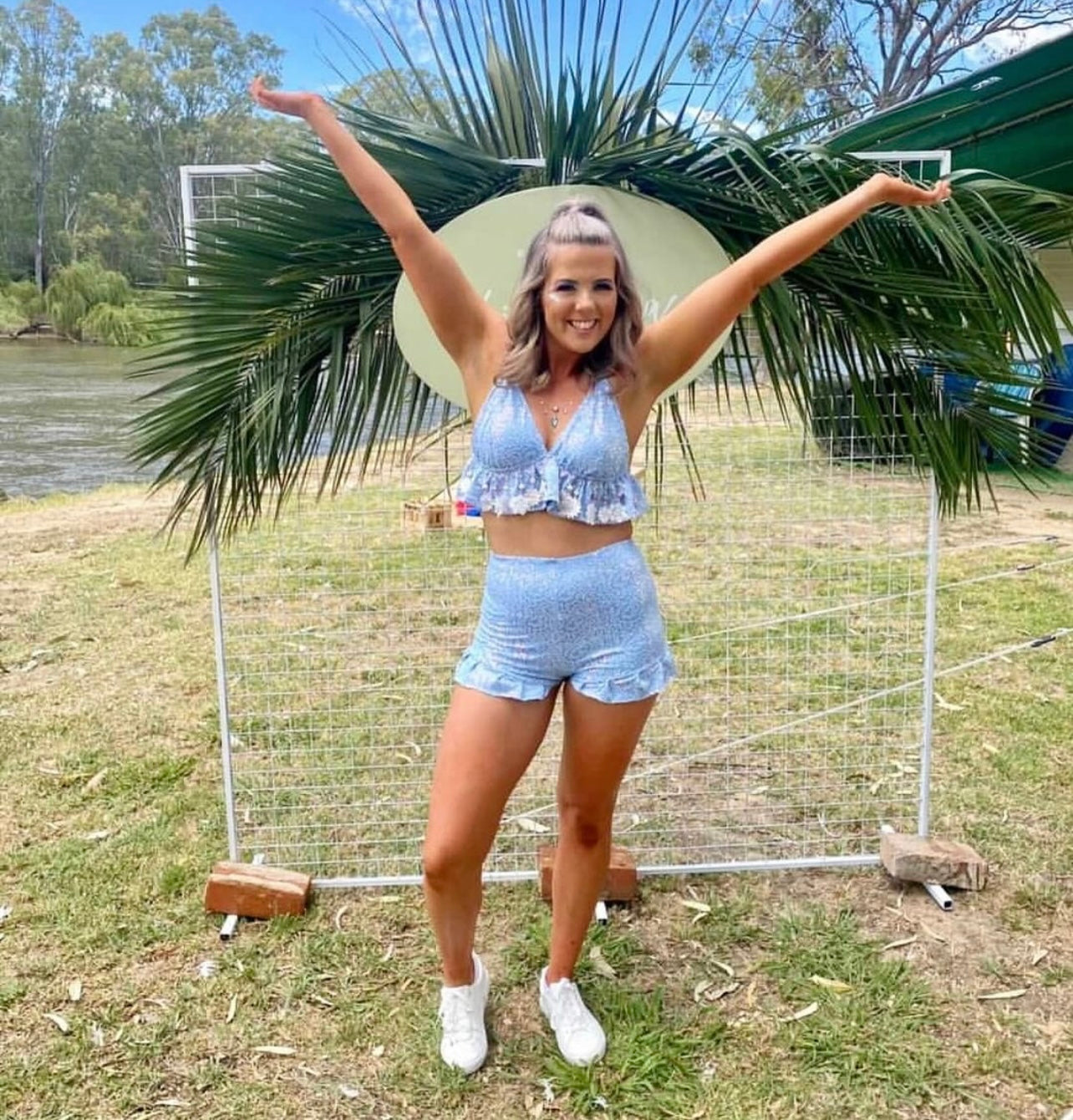 Create Your Own - Flare Shorts and Bralette Set