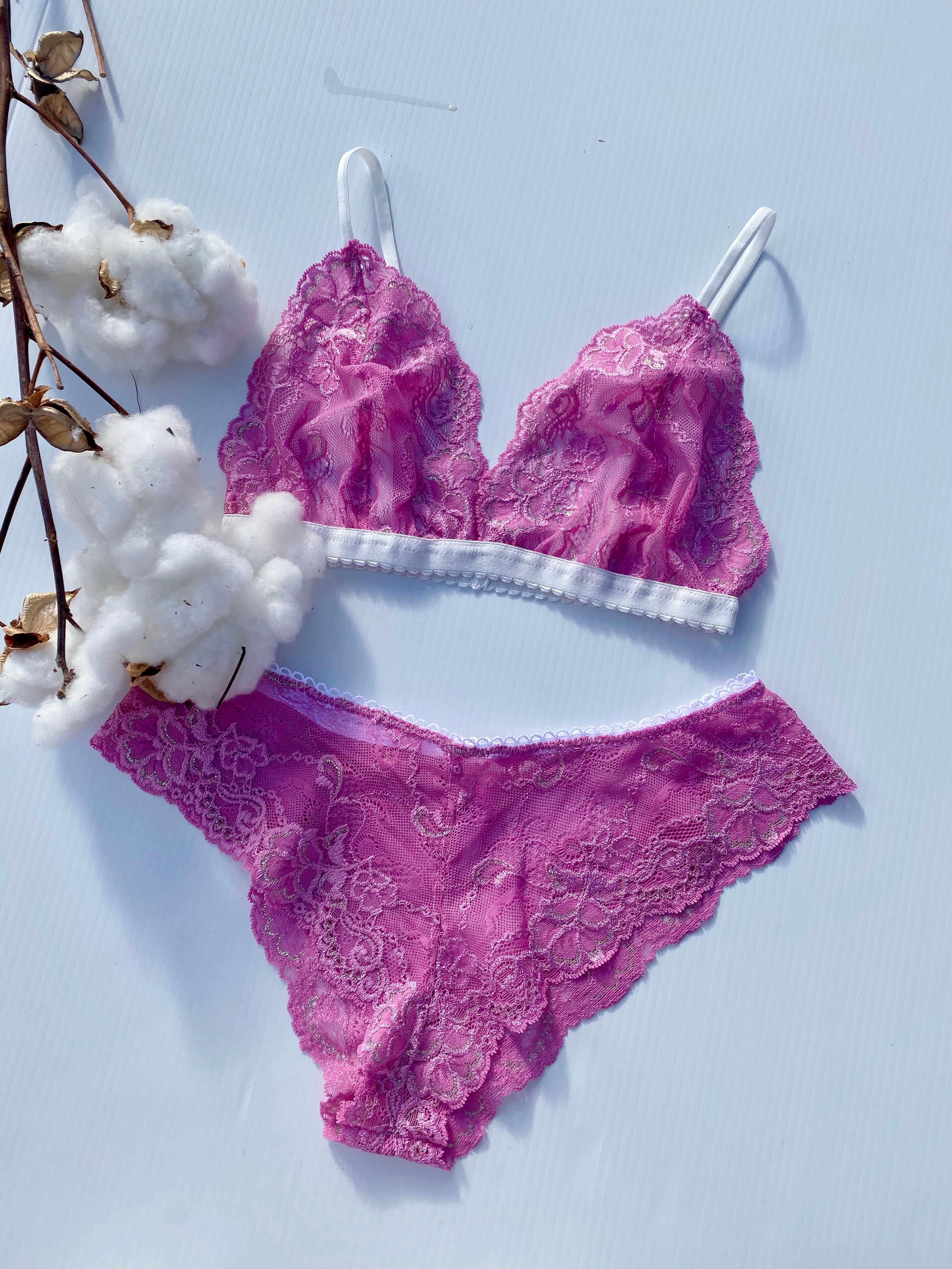 Stretch Musk Bralette and Underwear Set