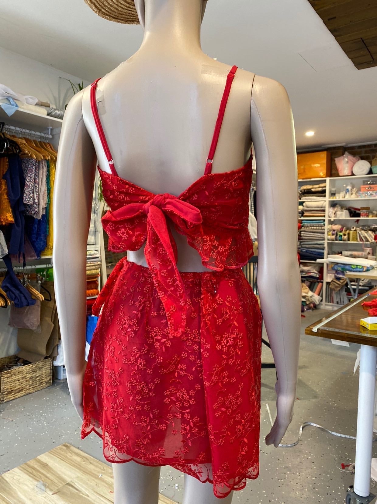 Create Your Own - Frill Tie Up Top and Tie Up Skirt and Bloomers