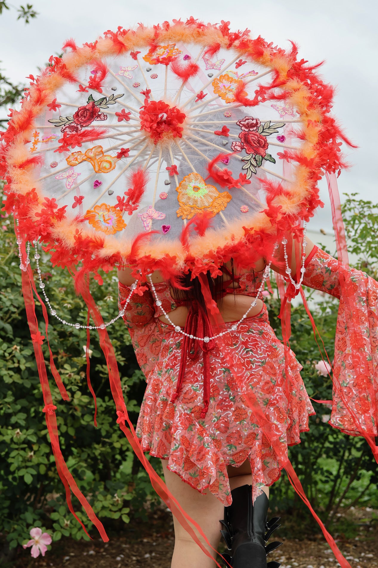 Stardust Dress / Bloomers - Strawberry - PREORDER