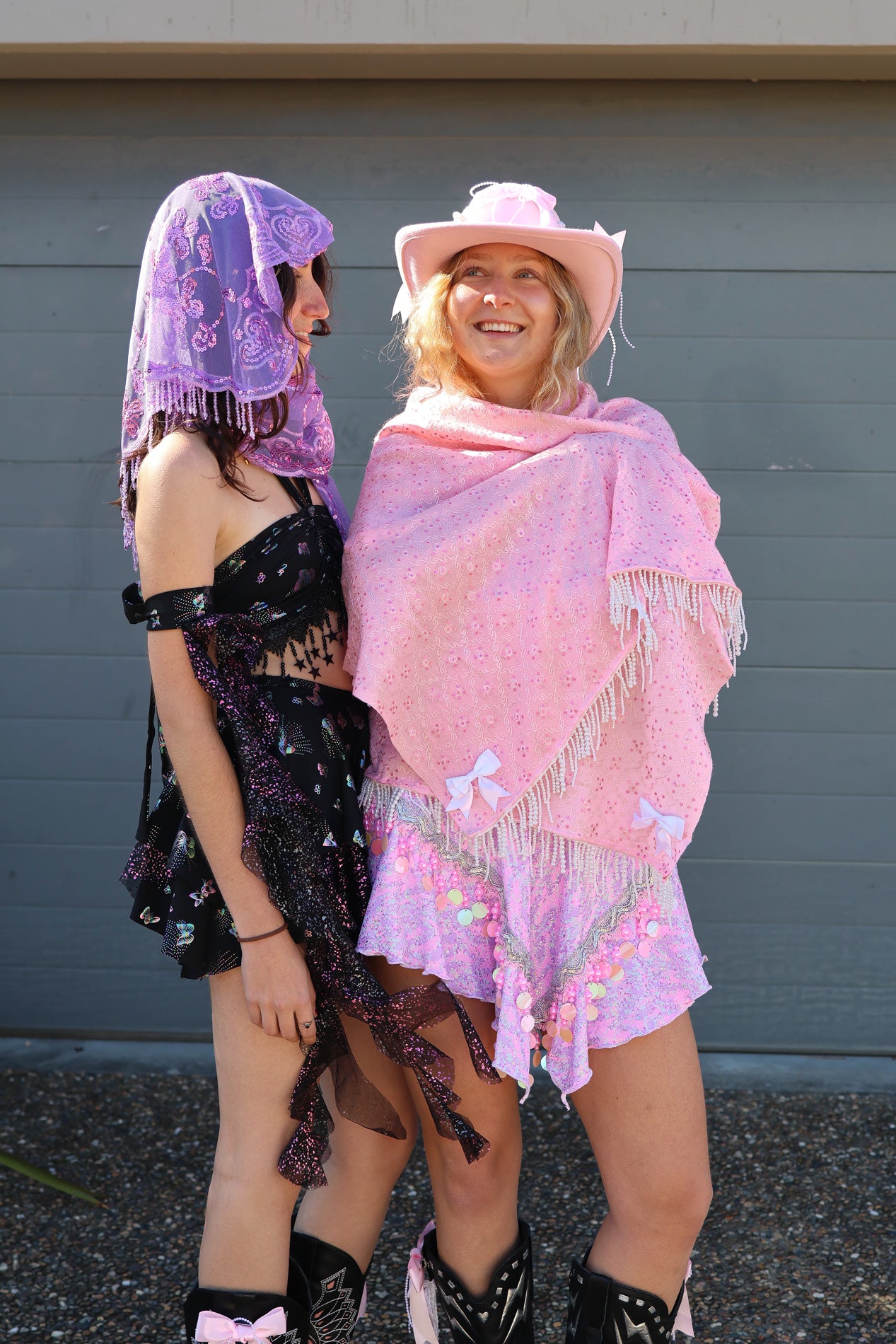 Pink Cowgirl Pashmina - One Of A Kind
