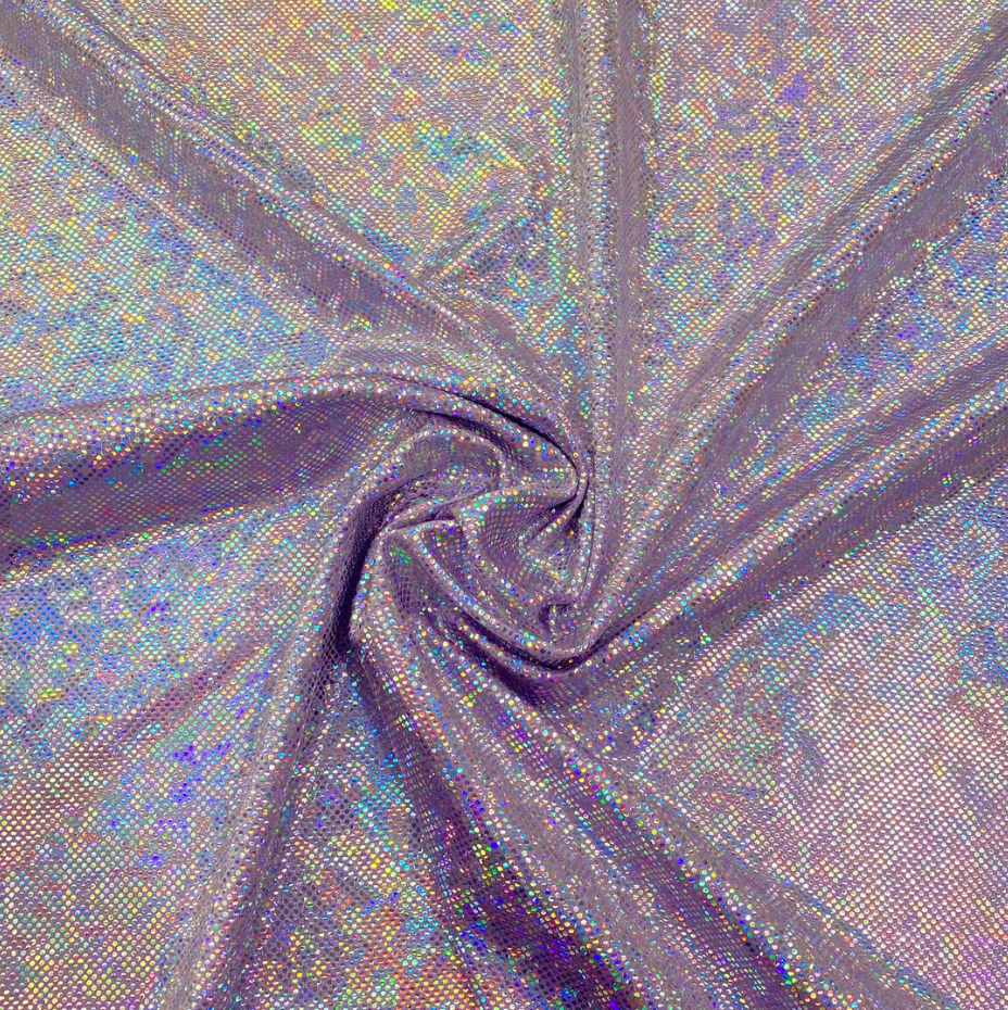 NEW ARRIVAL - Lilac Holographic Spandex