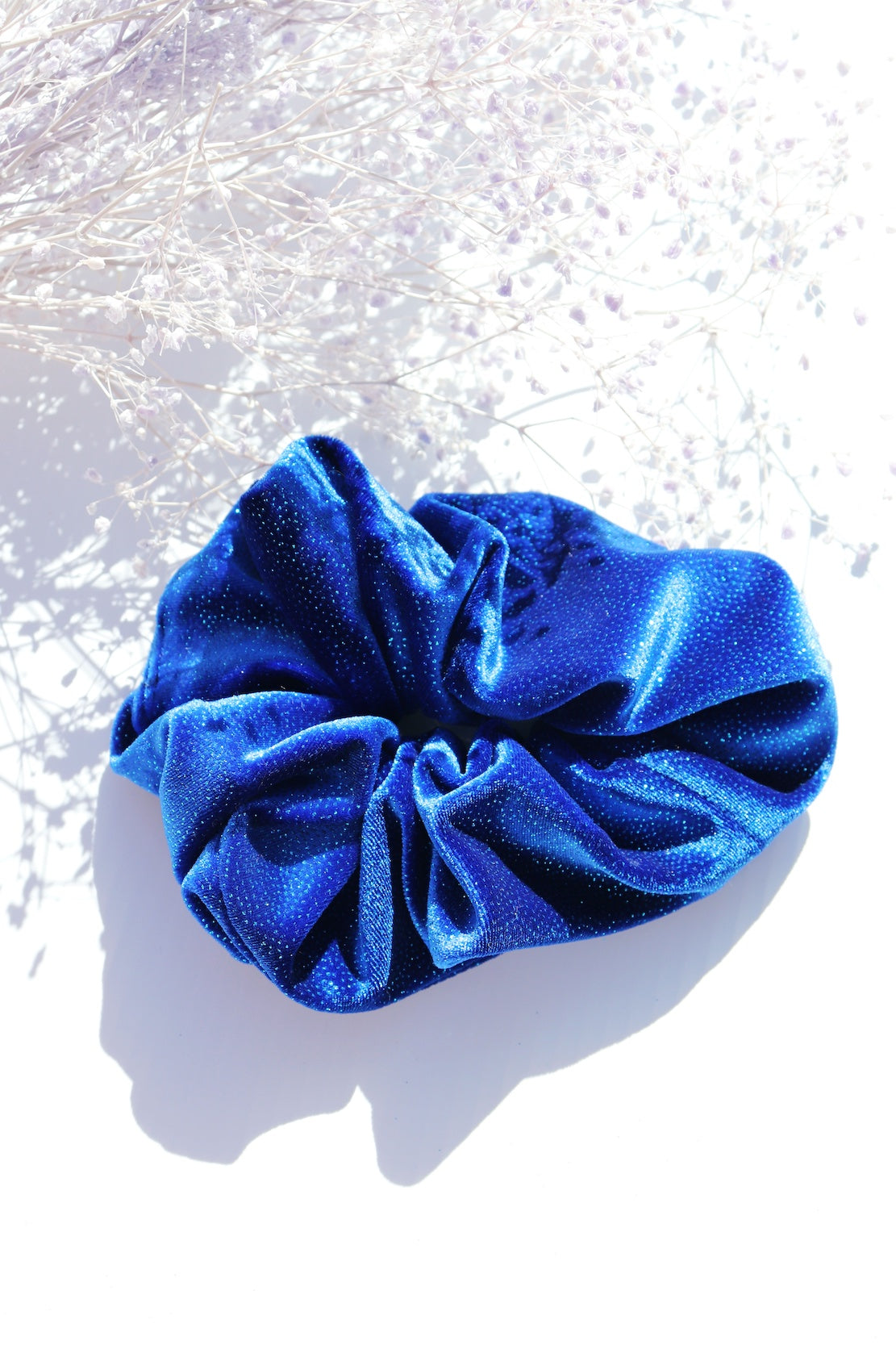 Shimmer Royal Blue Scrunchie