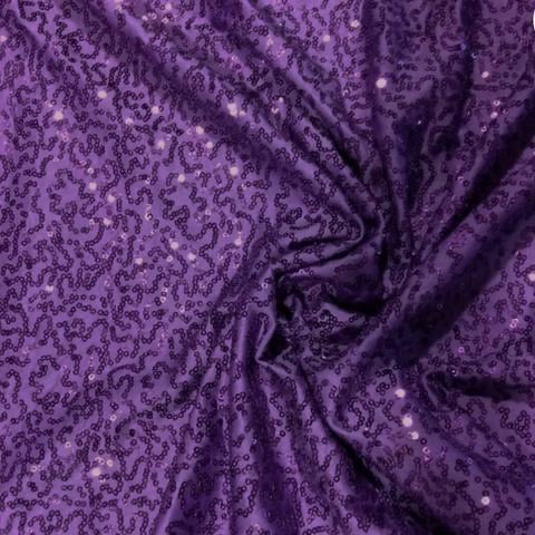 Dark Purple Sequin Spandex